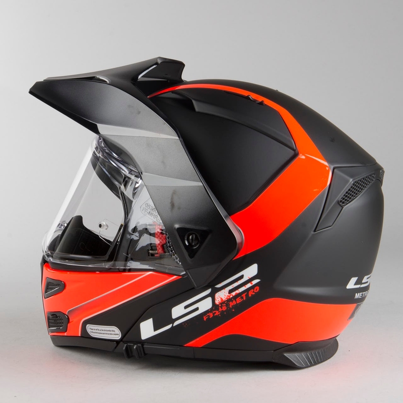 Vyklápěcí přilba LS2 FF324 Metro EVO Rapid černo-oranžová výprodej