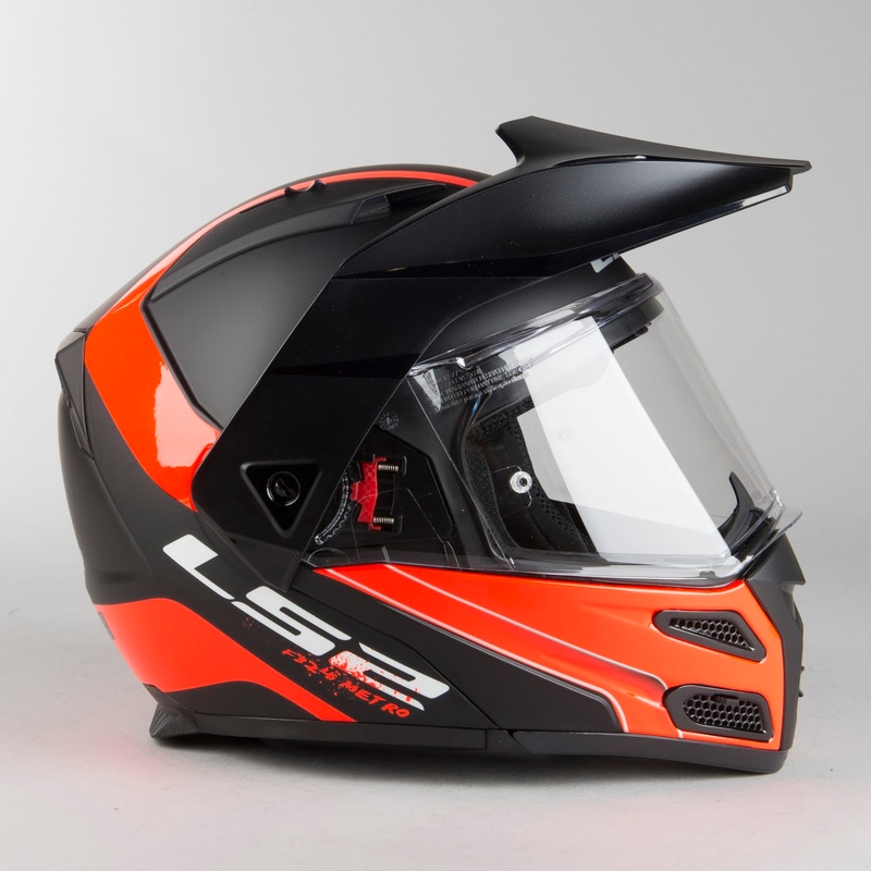 Vyklápěcí přilba LS2 FF324 Metro EVO Rapid černo-oranžová výprodej
