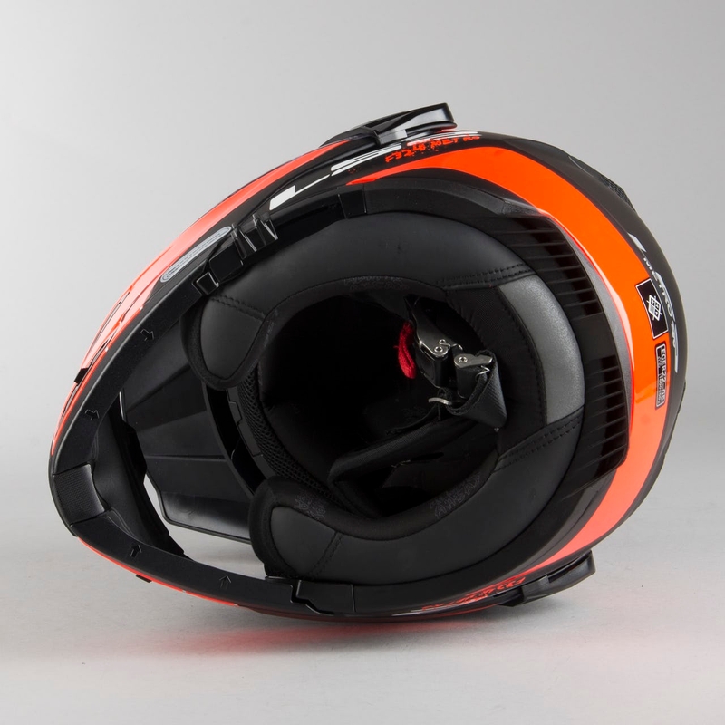 Vyklápěcí přilba LS2 FF324 Metro EVO Rapid černo-oranžová výprodej