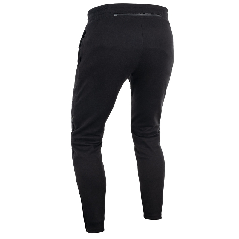Pantalon de jogging Oxford Armourlite AA noir, coupe courte, style motard.