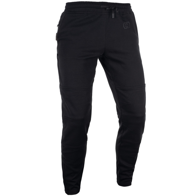 Pantalon de jogging Oxford Armourlite AA noir, coupe courte, style motard.