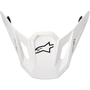 Casque Alpinestars Supertech S-M7 à visière solide blanche