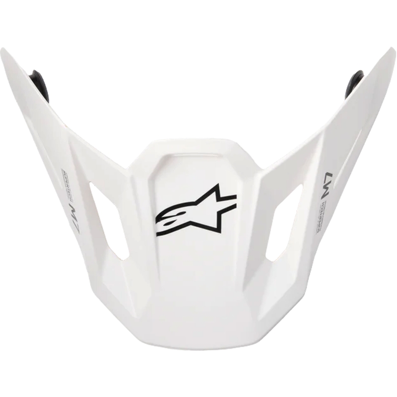 Casque Alpinestars Supertech S-M7 à visière solide blanche