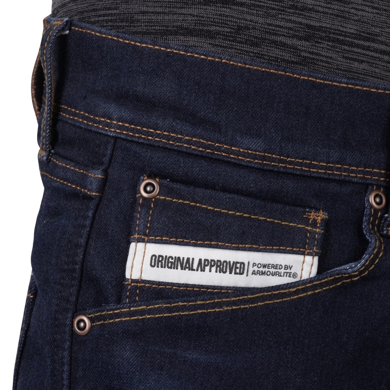 Jean de moto Oxford Marshal AAA coupe slim noir