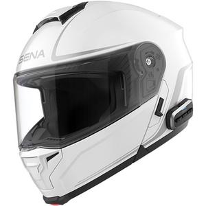 Casque de moto modulable avec oreillette SENA Outrush 2 blanc