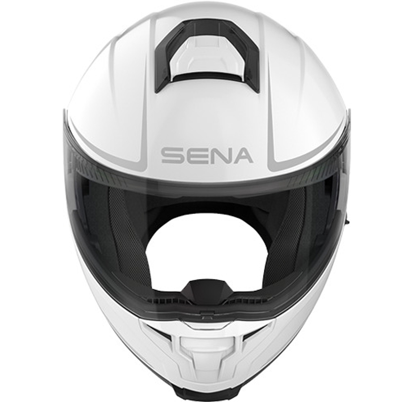 Casque de moto modulable avec oreillette SENA Outrush 2 blanc