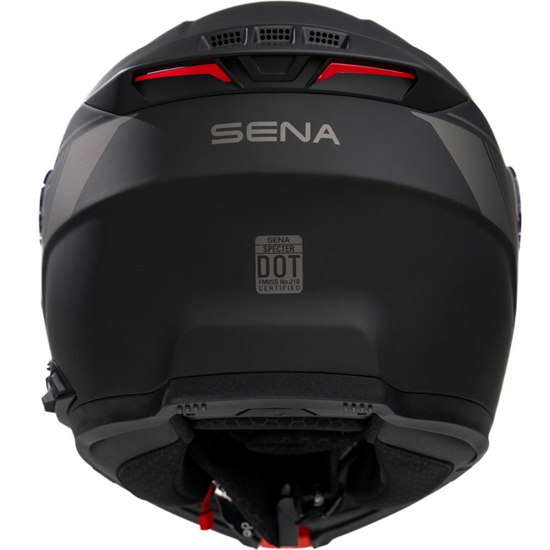 Casque de moto modulable avec système audio SENA Specter noir mat