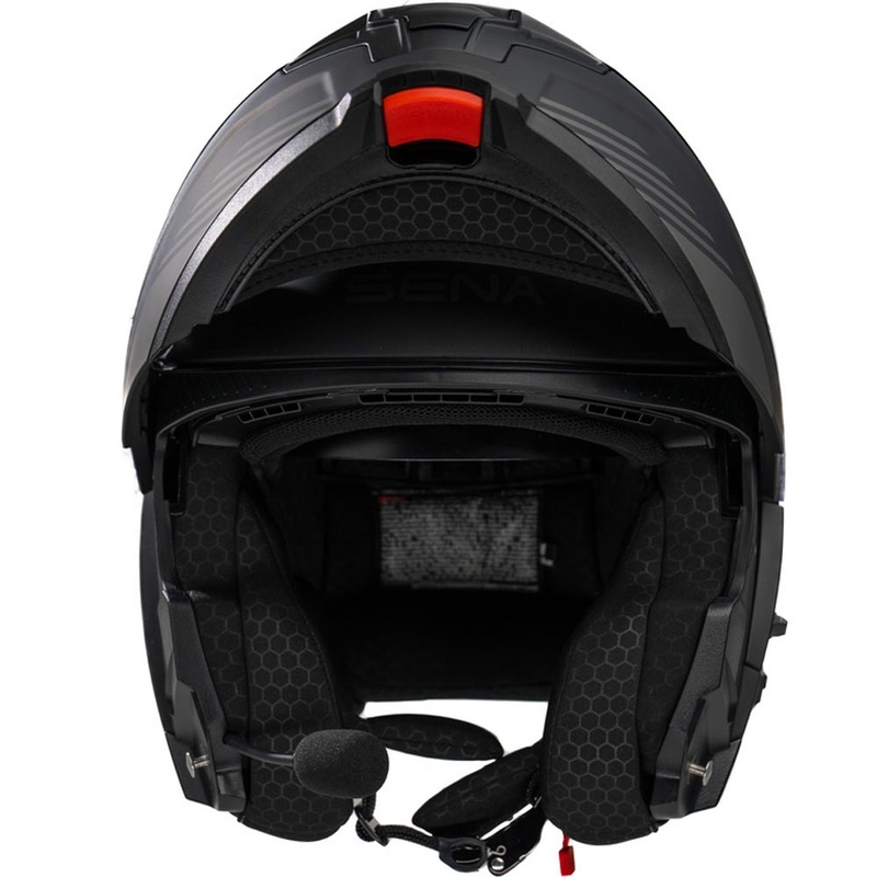 Casque de moto modulable avec système audio SENA Specter noir mat