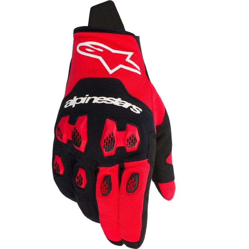 Gants de motocross Alpinestars PRO-DURA rouges et noirs