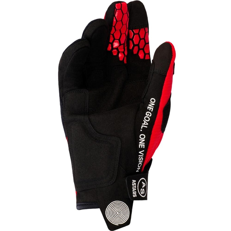 Gants de motocross Alpinestars PRO-DURA rouges et noirs