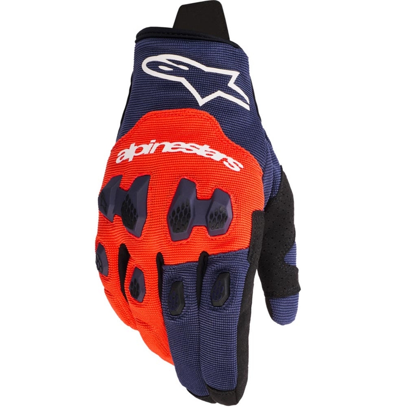 Gants de motocross Alpinestars PRO-DURA bleu-orange-blanc