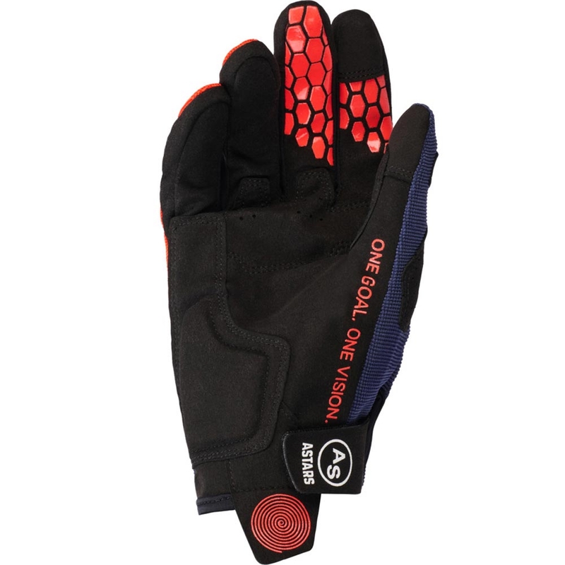 Gants de motocross Alpinestars PRO-DURA bleu-orange-blanc