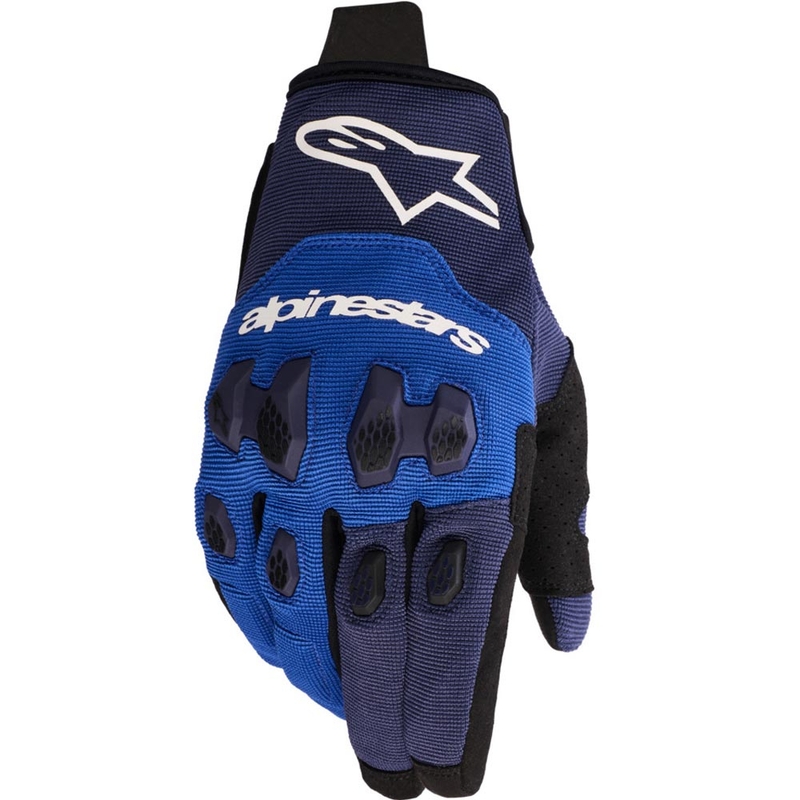 Gants de motocross Alpinestars PRO-DURA bleus et blancs