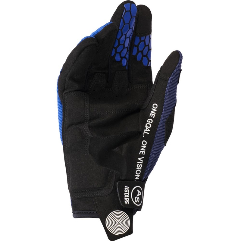 Gants de motocross Alpinestars PRO-DURA bleus et blancs