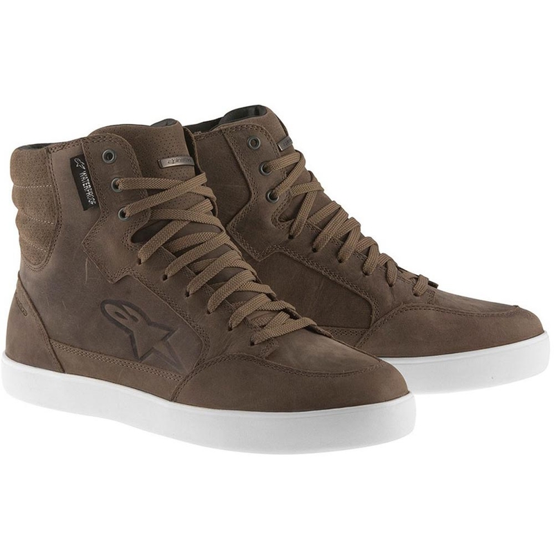 Bottes de moto Alpinestars J-6 imperméables marron