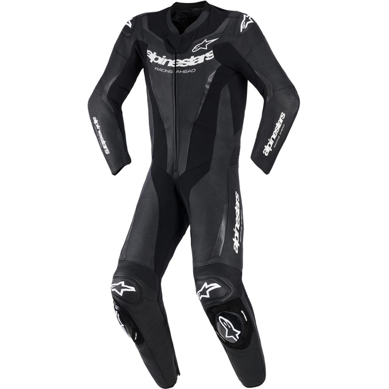 Combinaison de moto Alpinestars GP FORCE V2 une pièce noire et blanche