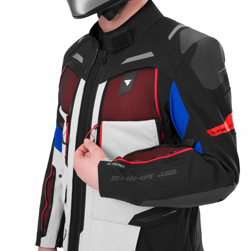 Veste de moto Shima Dune 2.0 bleue