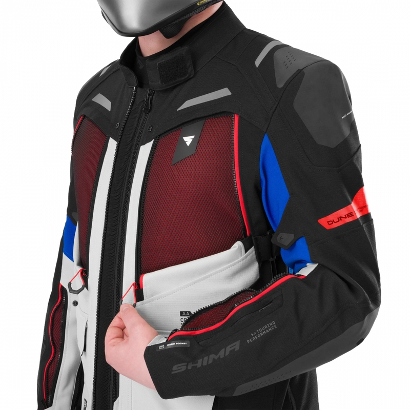 Veste de moto Shima Dune 2.0 bleue