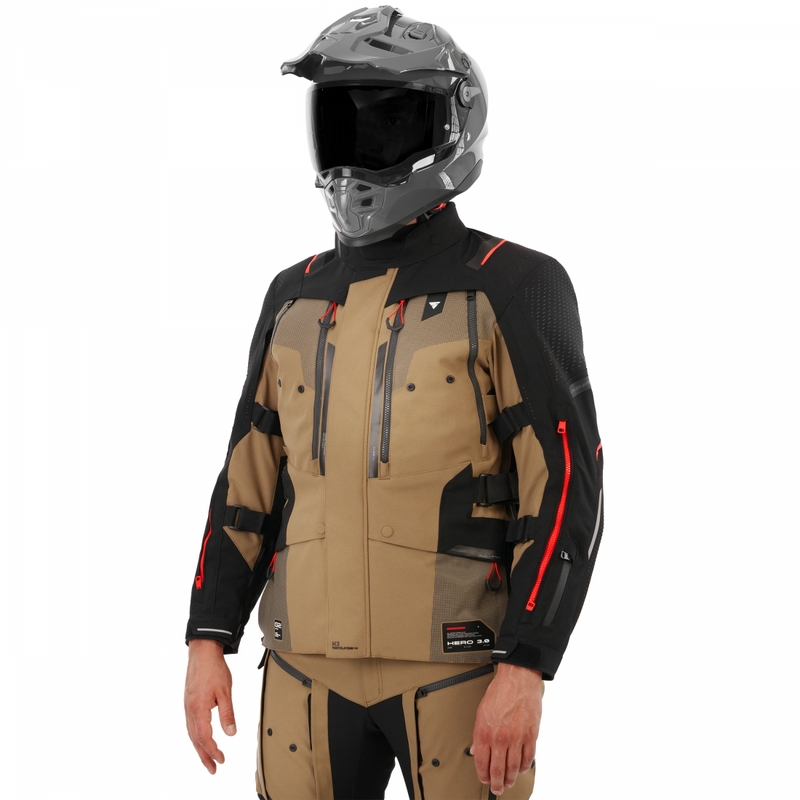 Veste de moto Shima Hero 3.0 marron