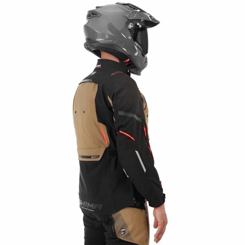Veste de moto Shima Hero 3.0 marron