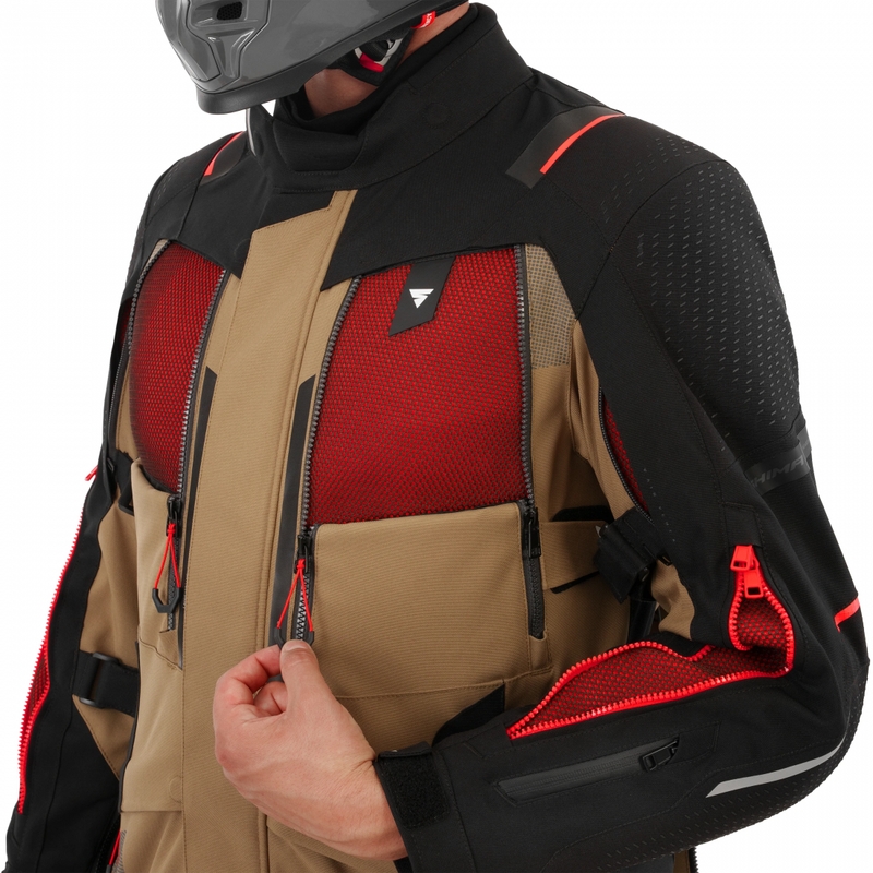 Veste de moto Shima Hero 3.0 marron