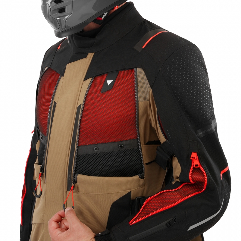 Veste de moto Shima Hero 3.0 marron