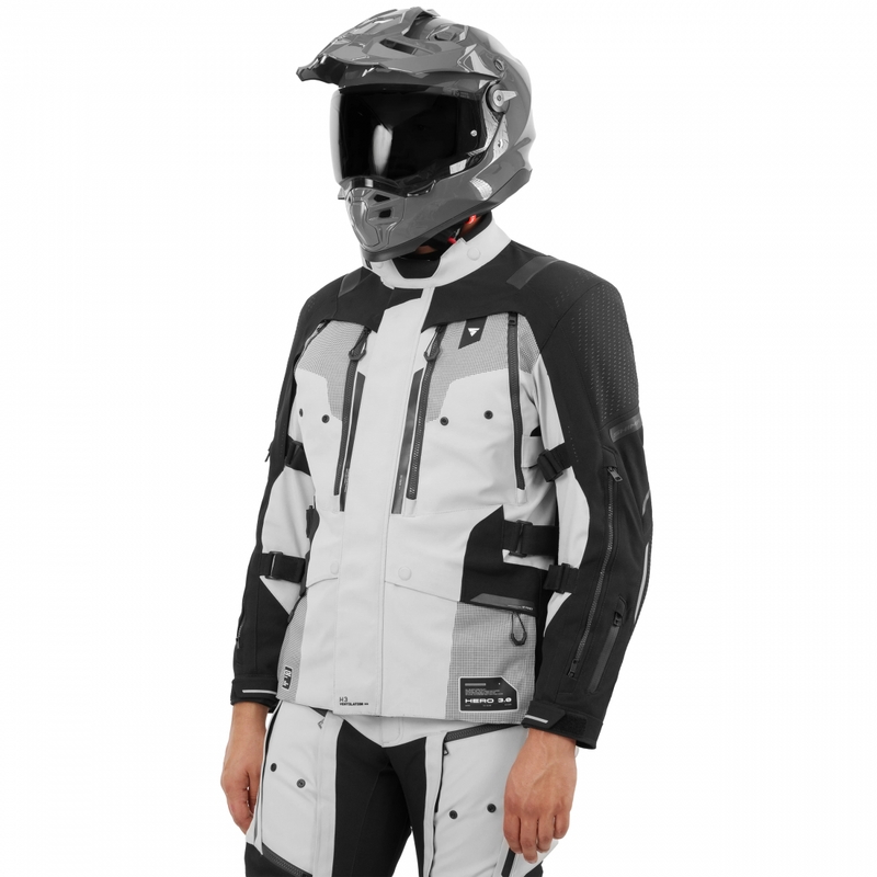 Blouson de moto Shima Hero 3.0 gris-noir