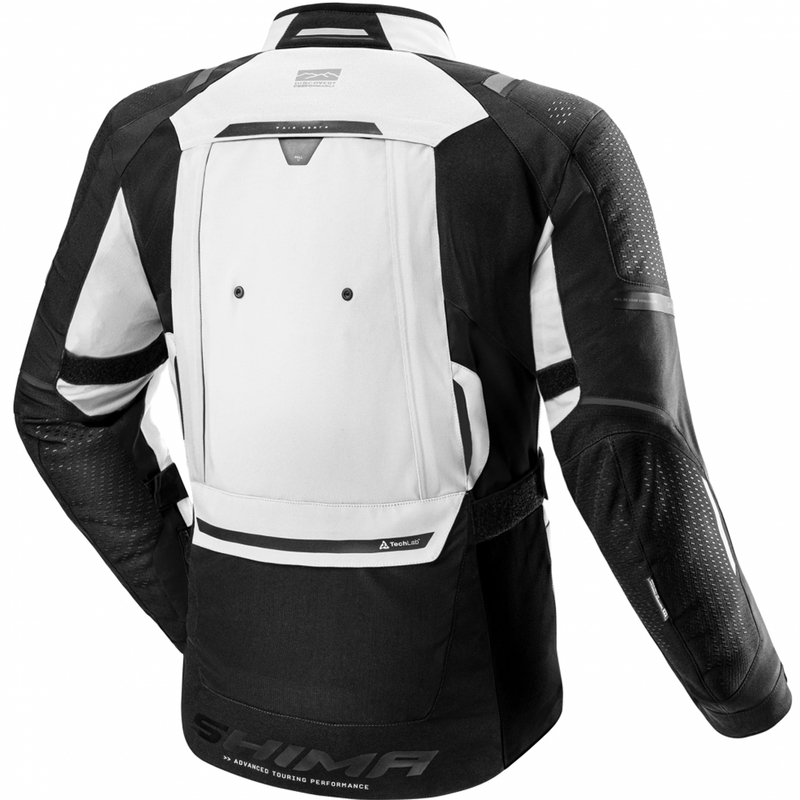 Blouson de moto Shima Hero 3.0 gris-jaune fluo