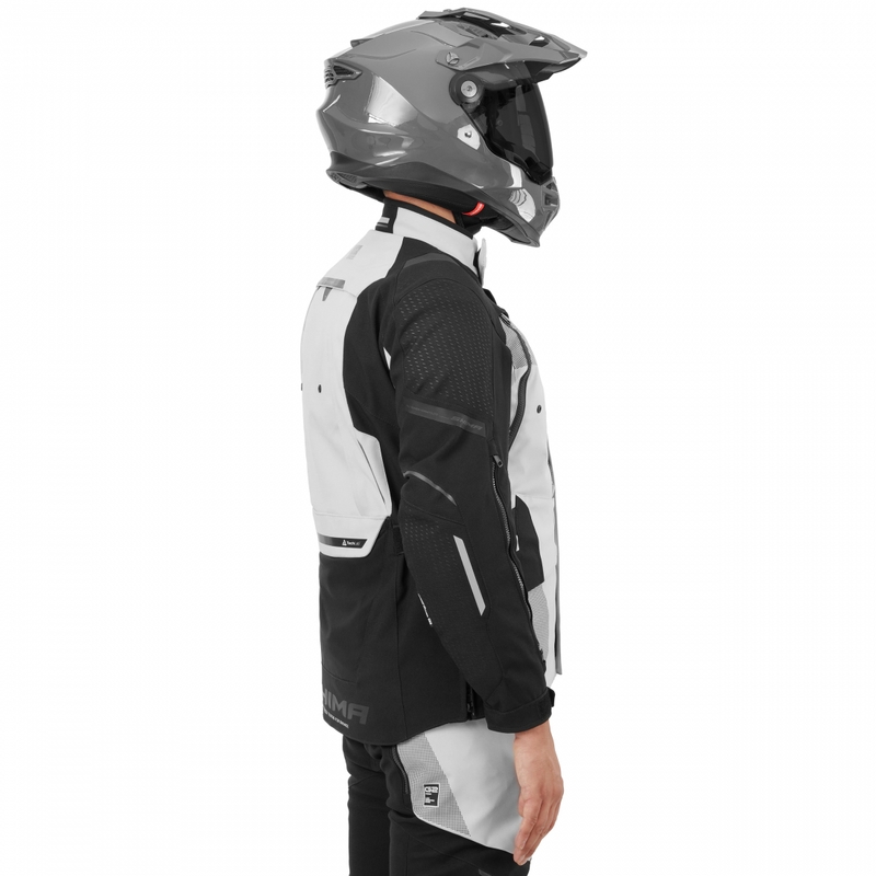 Blouson de moto Shima Hero 3.0 gris-jaune fluo