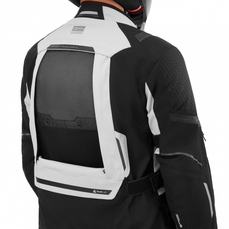 Blouson de moto Shima Hero 3.0 gris-jaune fluo