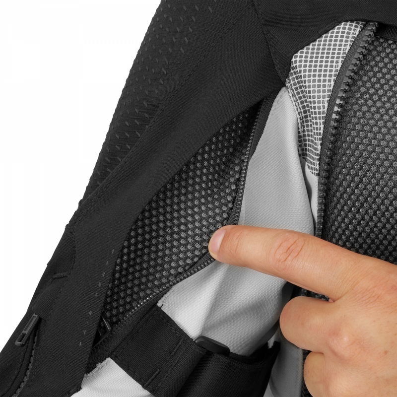 Blouson de moto Shima Hero 3.0 gris-jaune fluo
