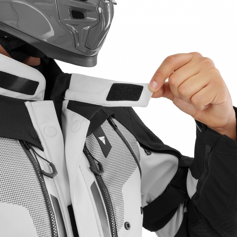 Blouson de moto Shima Hero 3.0 gris-jaune fluo