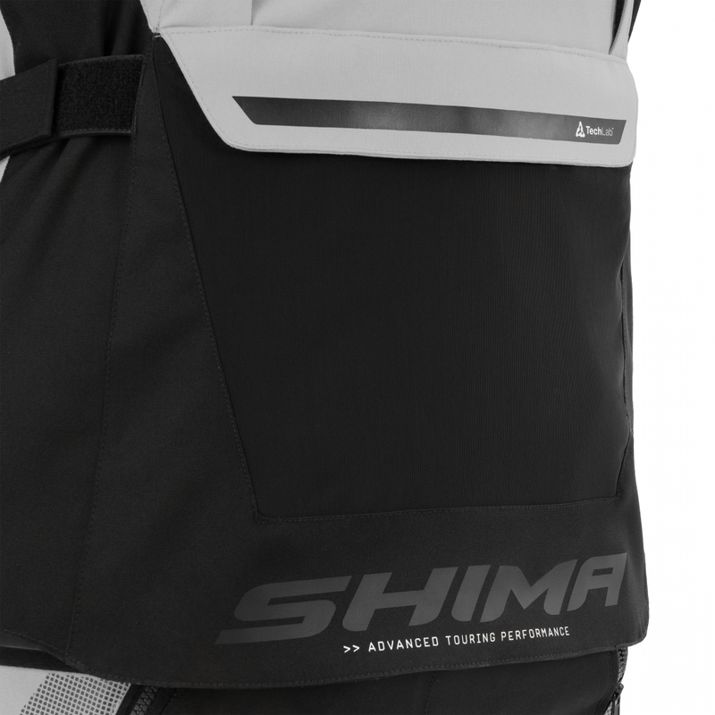 Blouson de moto Shima Hero 3.0 gris-jaune fluo