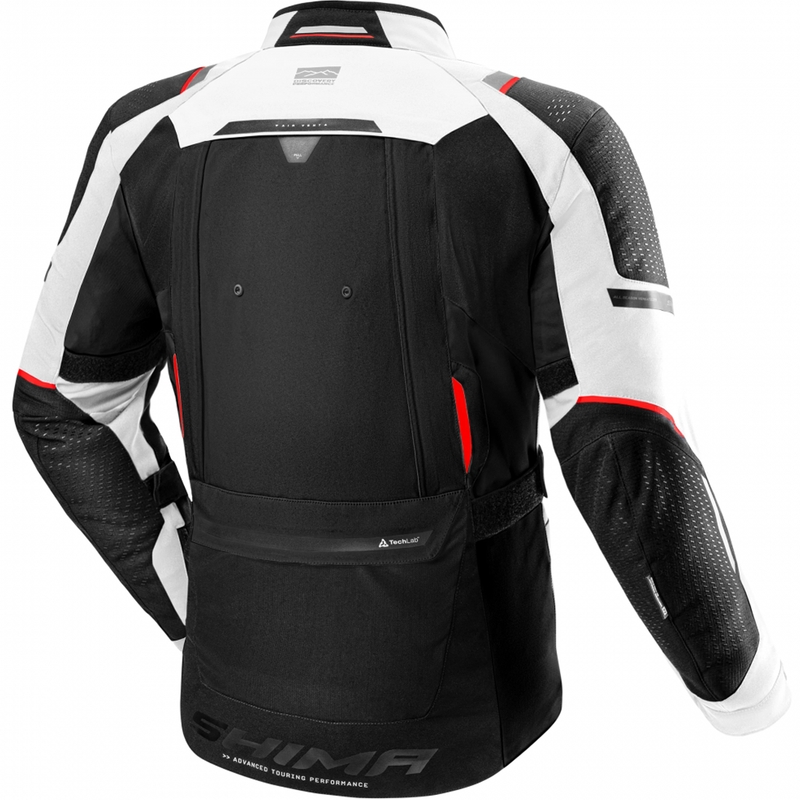 Blouson de moto Shima Hero 3.0 gris-rouge