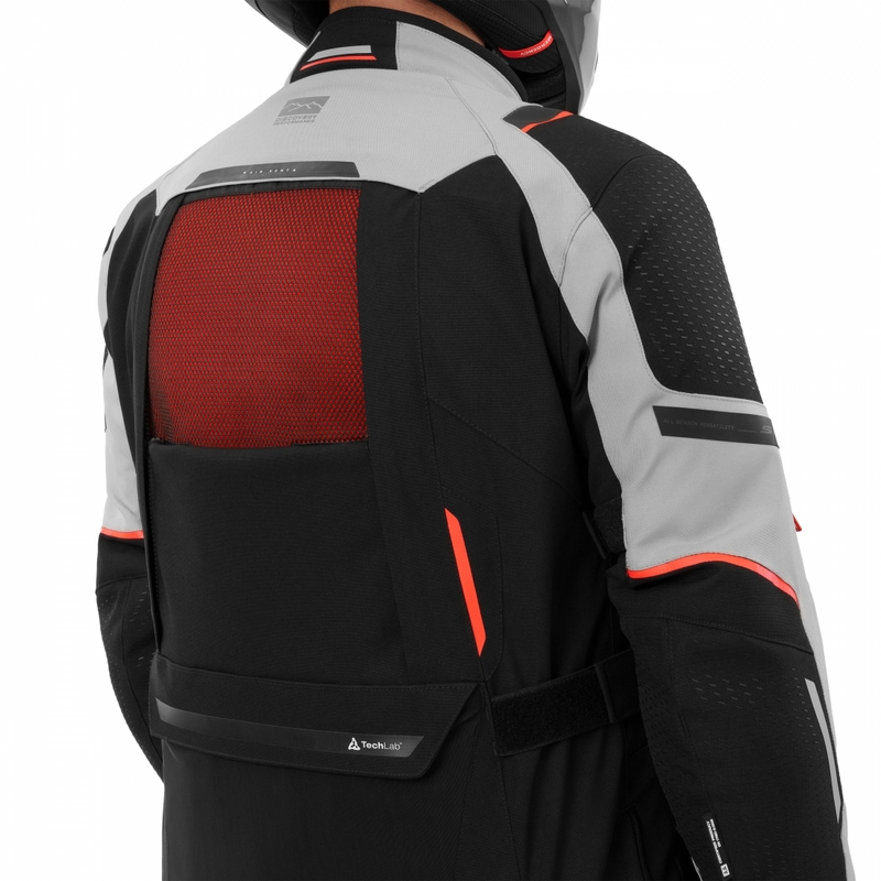 Blouson de moto Shima Hero 3.0 gris-rouge