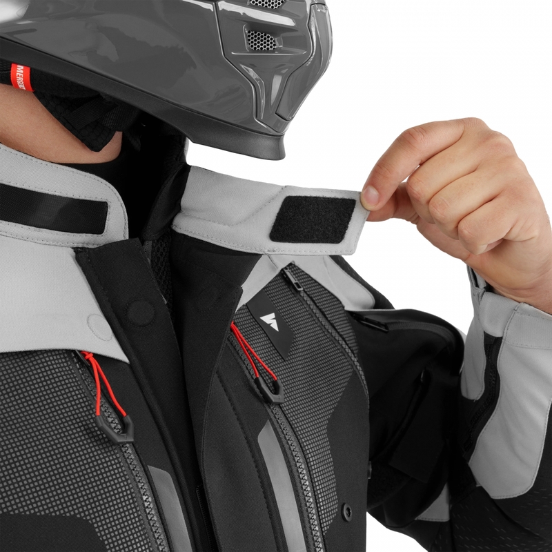 Blouson de moto Shima Hero 3.0 gris-rouge