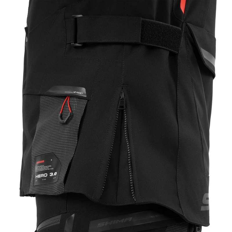 Blouson de moto Shima Hero 3.0 gris-rouge
