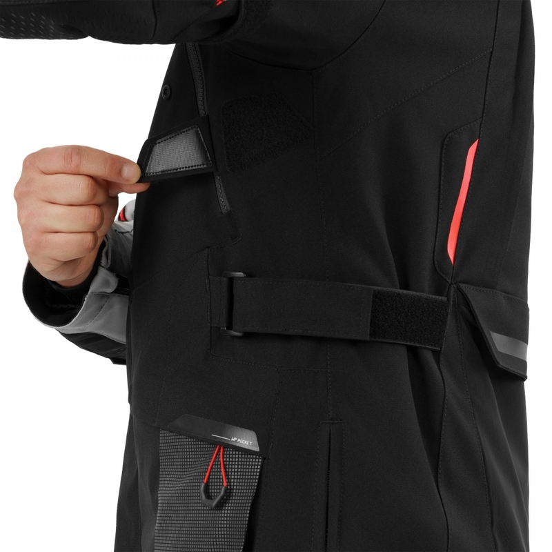 Blouson de moto Shima Hero 3.0 gris-rouge