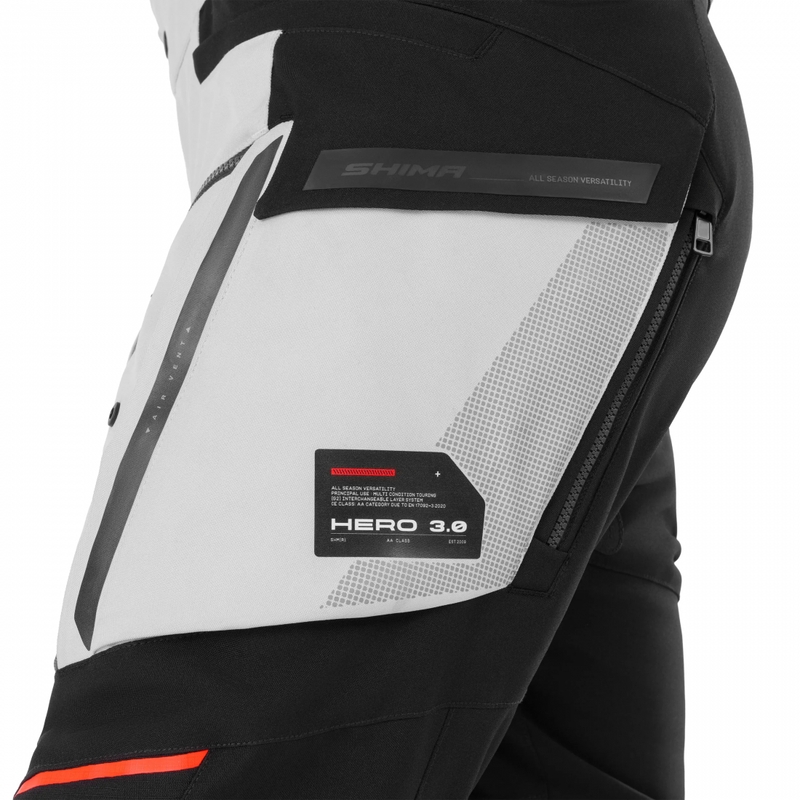 Pantalon de moto Shima Hero 3.0 gris-bleu