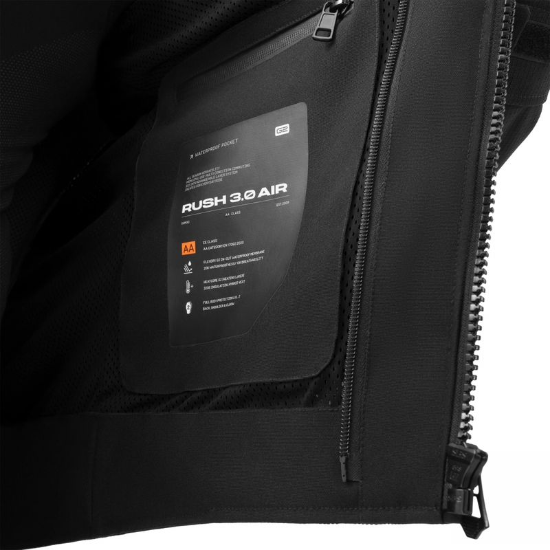 Veste de moto Shima Rush 3.0 Air noire