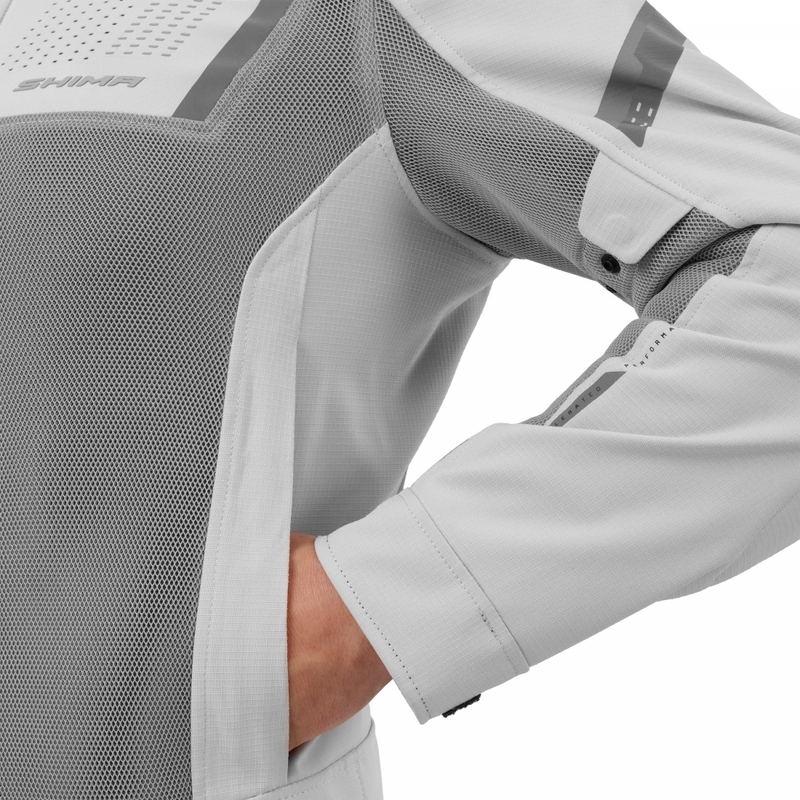 Veste de moto Shima Rush 3.0 Air grise