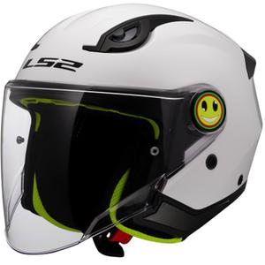 Casque de moto ouvert pour enfant LS2 OF622 Funny II Blanc uni