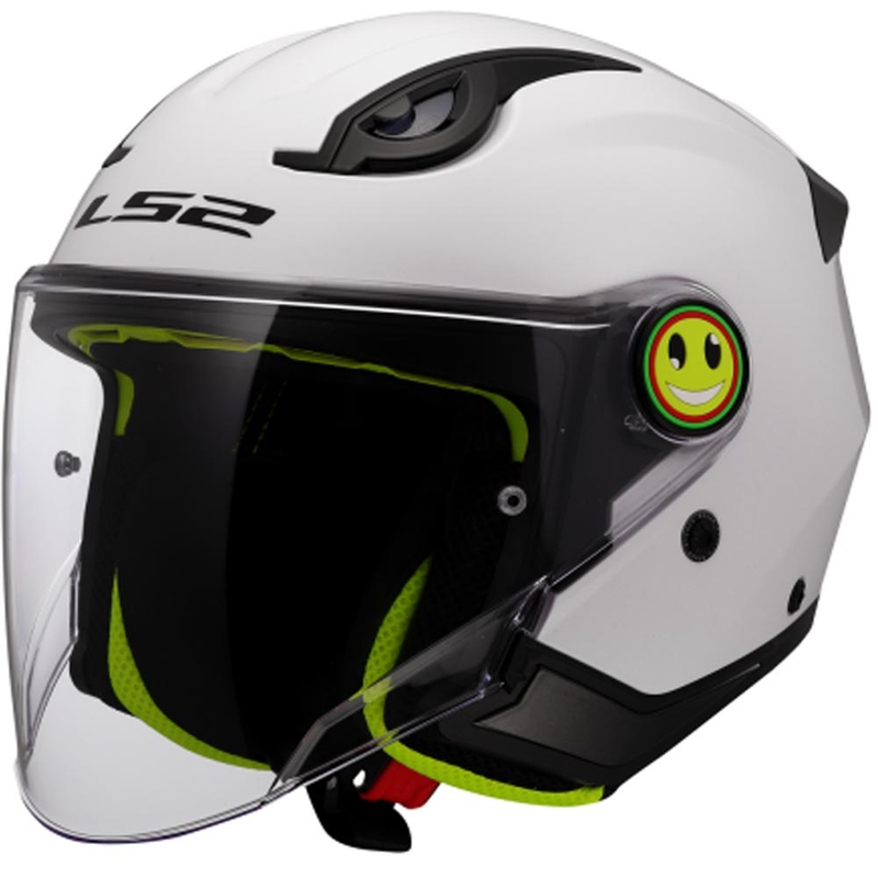 Casque de moto ouvert pour enfant LS2 OF622 Funny II Blanc uni
