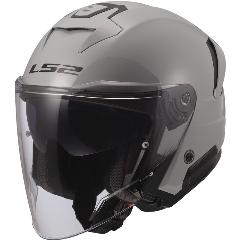 Casque de moto jet LS2 OF618 Verso II Gris Nardo uni