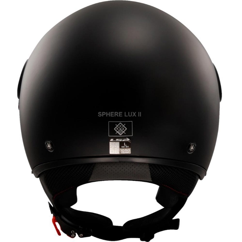Casque de moto jet LS2 OF558 Sphere Lux II Noir mat uni