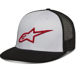 Casquette Alpinestars Corp Trucker blanc-noir-rouge