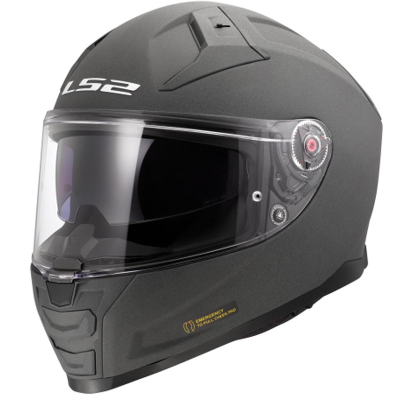Casque intégral de moto LS2 FF811 Vector II Gris béton uni
