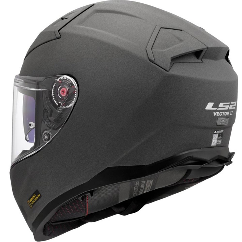 Casque intégral de moto LS2 FF811 Vector II Gris béton uni