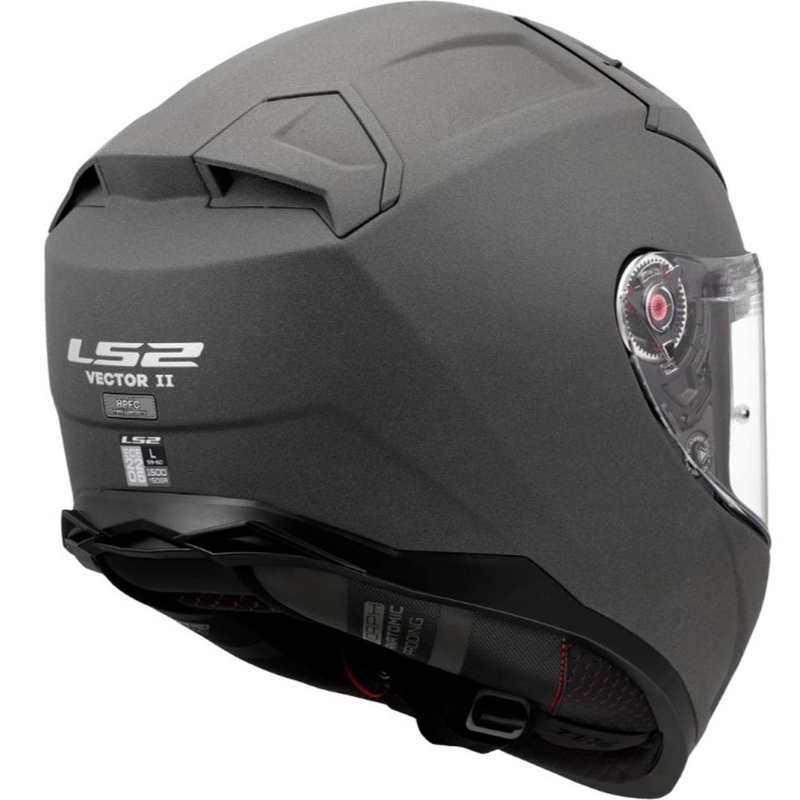 Casque intégral de moto LS2 FF811 Vector II Gris béton uni