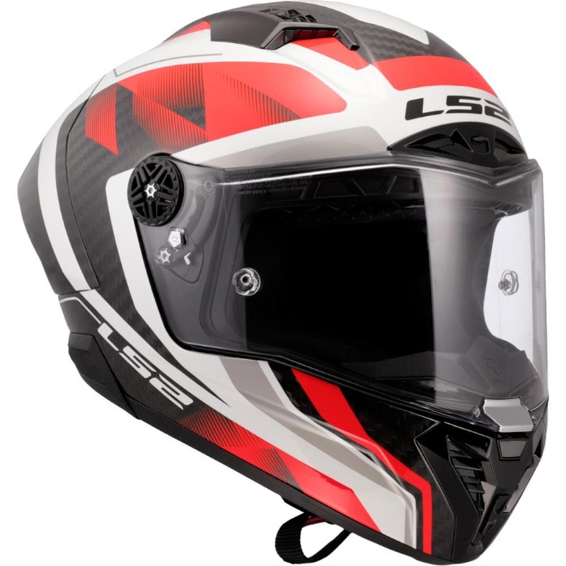 Casque intégral de moto LS2 FF805 Thunder C GP Aero Raute blanc-rouge